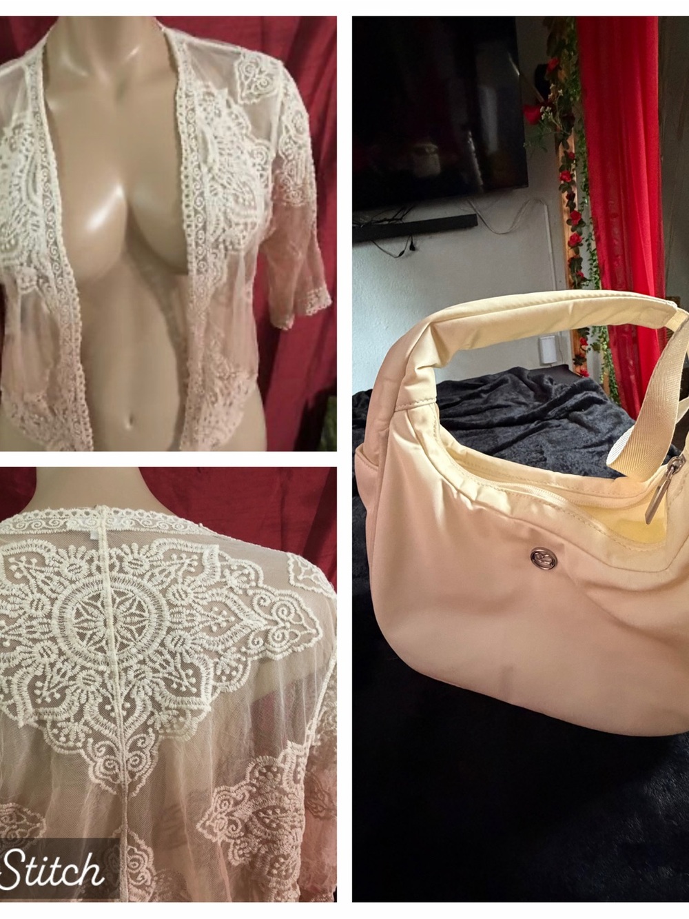 Fashion Nova Cream Shoulder Bag